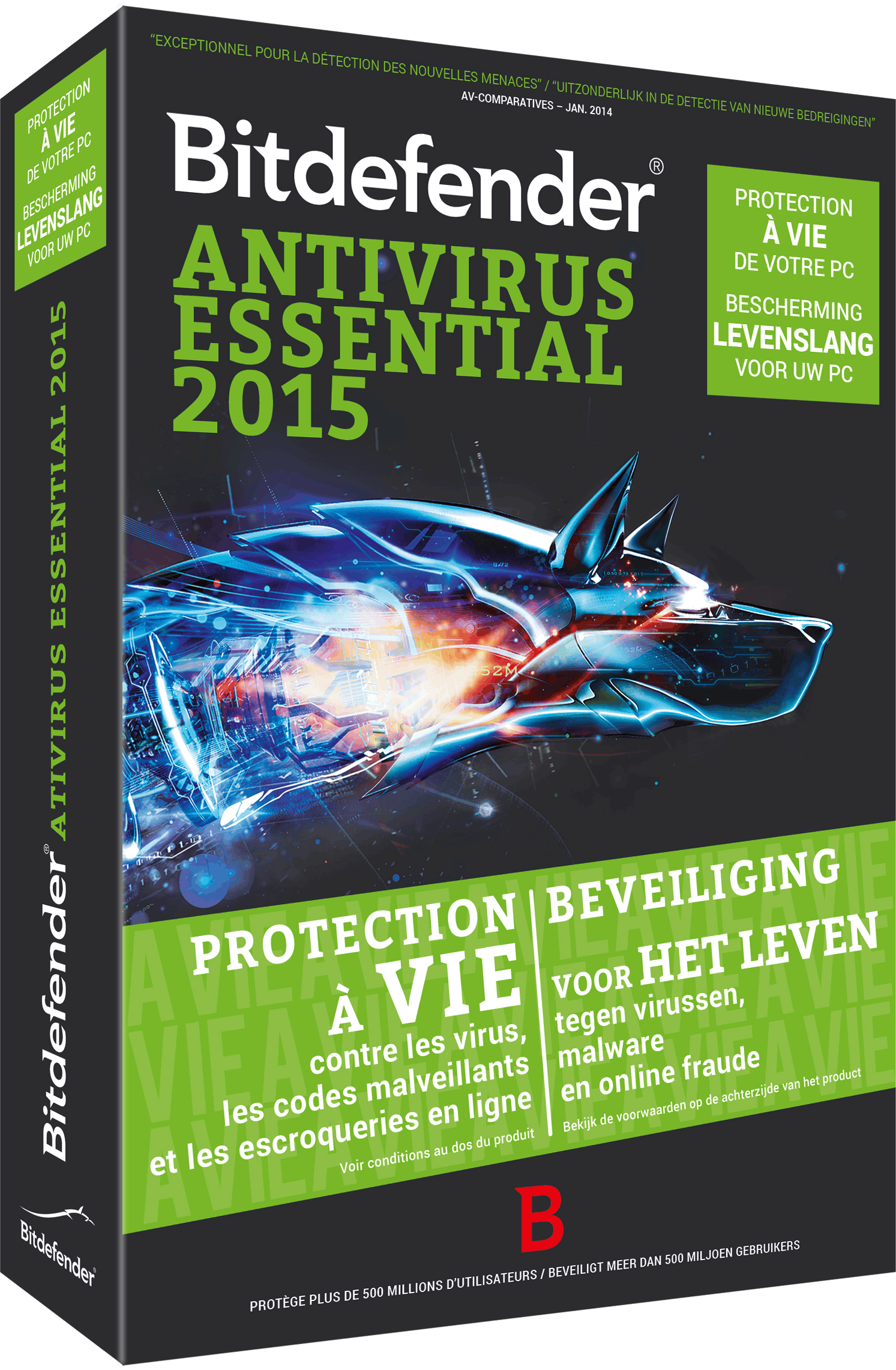 Bitdefender Antivirus Essential 2015 (1 User / Levenslang ...