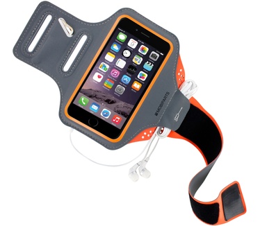 Mobiparts Comfort Fit Sport Armband Apple iPhone 6 Plus, iPhone 6S Plus, iPhone 7 Plus, iPhone 8 Plus Neon Orange