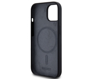 DKNY Silicone Arch Logo Back Case - iPhone 15 (6.1") - Zwart Zwart