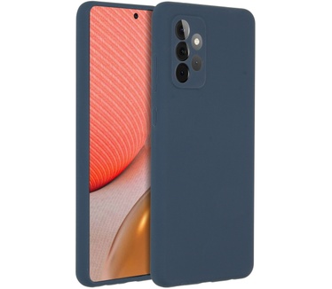 Accezz Liquid Silicone Backcover Samsung Galaxy A72 - Donkerblauw