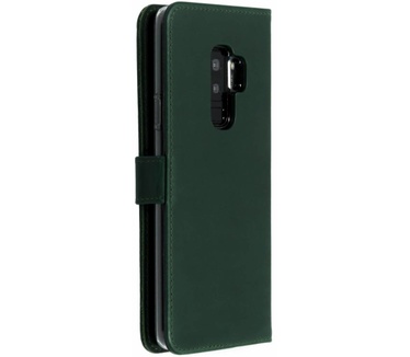 Selencia Echt Lederen Bookcase Samsung Galaxy S9 Plus - Groen