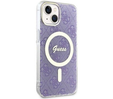 Guess 4G MagSafe Back Case - Apple iPhone 14 (6.1") - Paars Paars
