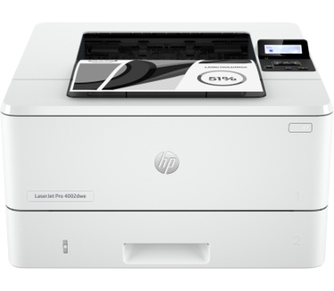 HP HP LaserJet Pro 4002dwe printer, Zwart-wit, Printer voor Kleine en middelgrote ondernemingen, Print, Draadloos; HP+; Geschikt voor HP Instant Ink; Printen vanaf telefoon of tablet; Dubbelzijdig printen; Optionele high-capacity laden; JetIntelligence-ca