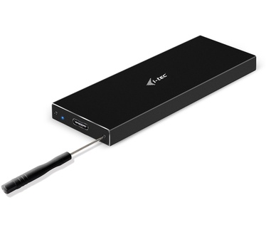 i-tec MySafe USB-C M.2 SATA Drive Metal External case Zwart