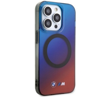 BMW M Gradient Back Case - iPhone 15 Pro Max (6.7") - Blauw/Rood Blauw