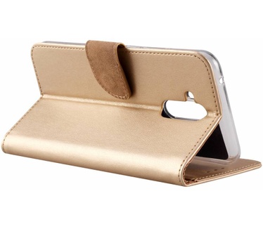 Luxe Lederen Bookcase hoesje voor de Huawei Mate 20 Lite - Goud (Huawei Mate 20 Lite) Goud