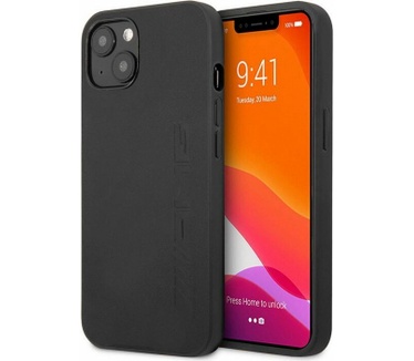 Mercedes-Benz AMG Leather Back Case - iPhone 13 Mini (5.4") Zwart Zwart