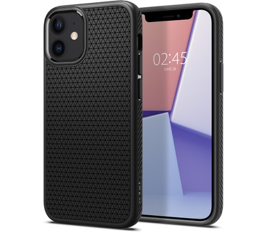 Spigen Liquid Air Matte (iPhone 12 / iPhone 12 Pro) Zwart