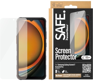 PanzerGlass SAFE. by Samsung Xcover 7 UWF*BULK - You probably know them: the moments when you want a strong protector for your smartphone - when you're dancing the night away in the club - in a wild selfie session or escaping the daily grind with lots of 