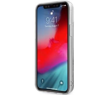 Guess 4G Liquid Glitter Case - iPhone 12 Mini (5.4") - Blauw  Blauw