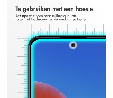 Accezz Gehard Glas Screenprotector voor de Xiaomi Redmi 12 - Transparant