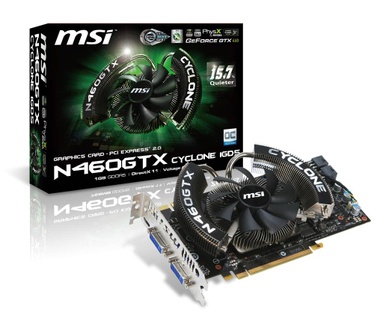 MSI Cyclone  N460GTX Cyclone 1GD5/OC