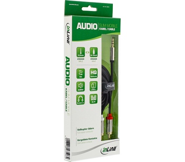 InLine 1.0m 3.5mm - 3.5mm Zwart