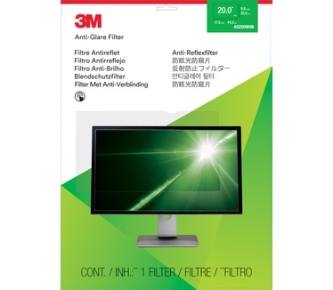 3M Filter anti-schittering voor breedbeeldscherm voor desktop 20"