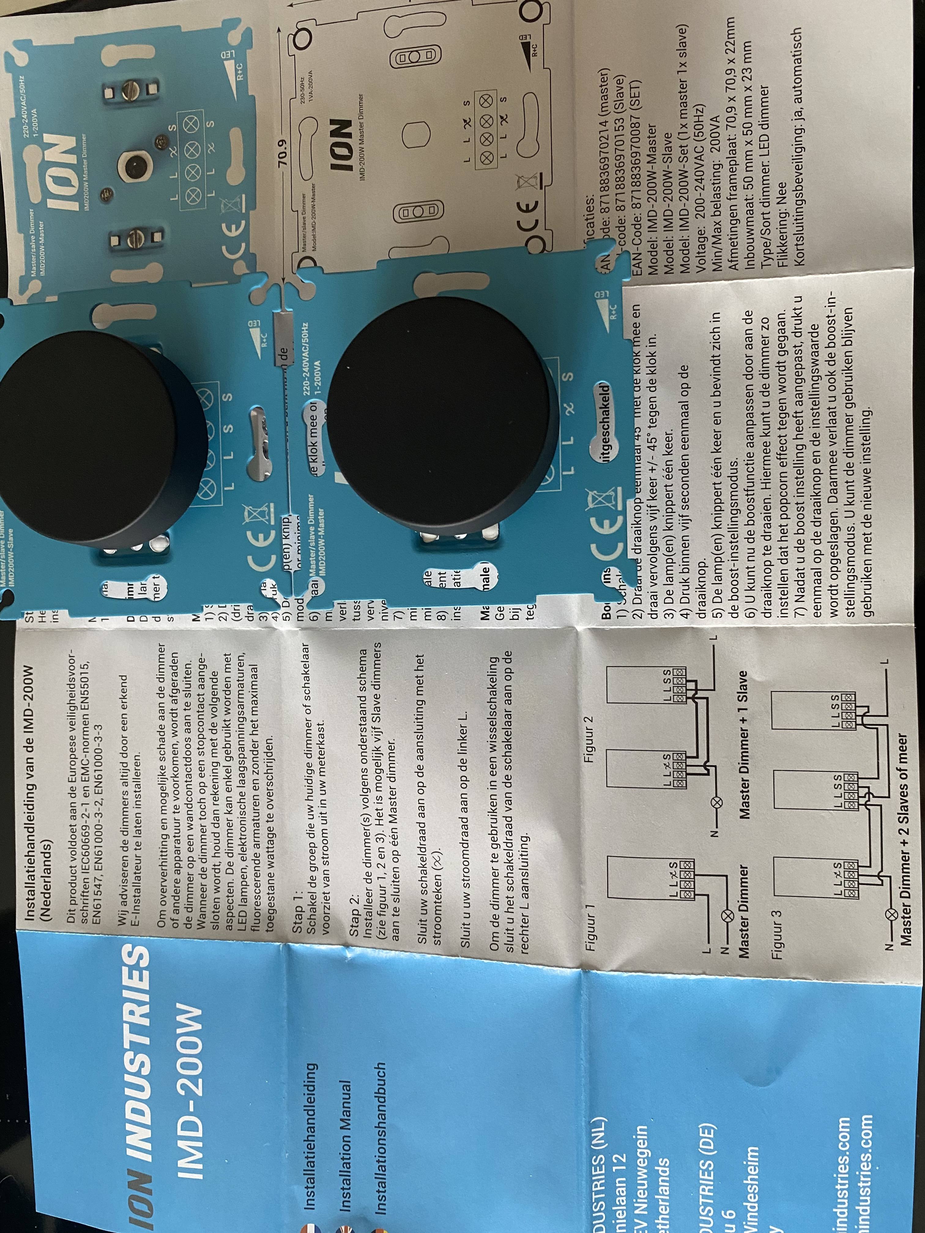 Duo Dimmers Ion Industries Hotelschakeling Duurzame energie en