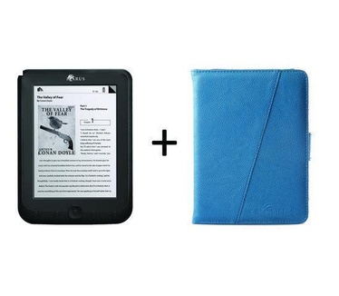 Icarus essence 6" e-reader bundel + premium hoes Blauw E602BK-PBUBE (, 6")