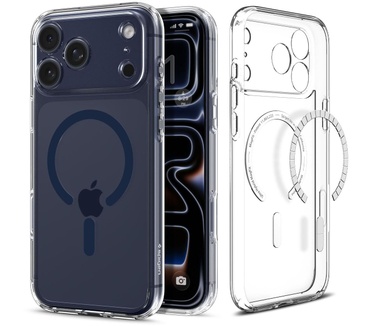 Spigen Ultra Hybrid MagFit Back Cover Transparant/Blauw Apple iPhone 17 Pro