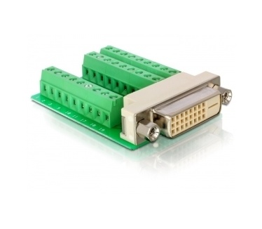 Delock Adapter DVI 24 female > Terminal Block 27pin