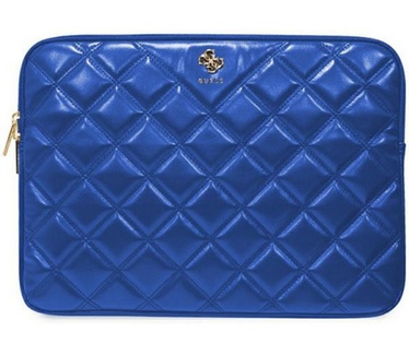 Guess Quilted Big 4G Logo Universele Laptoptas (14") - Blauw Blauw