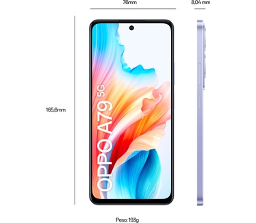OPPO A79 5G, 8GB ram, 256GB opslag Paars