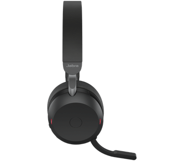Jabra Evolve2 75 usb-c UC met oplaadhouder (Zwart)