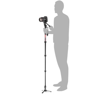 Manfrotto Element MII Video Monopod Aluminium Kit with Fluid Head