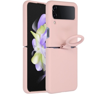 Accezz Liquid Silicone Backcover Samsung Galaxy Z Flip 4 - Roze