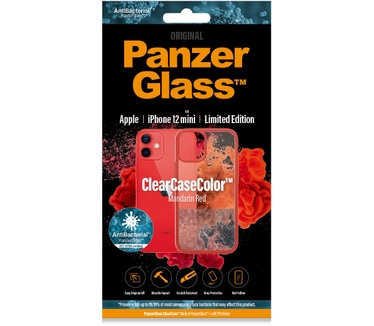 PanzerGlass 0279 (iPhone 12 mini Mandarin Red) Transparant