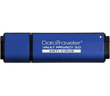 Kingston Vault Privacy 3.0 Anti-Virus 64GB Blauw