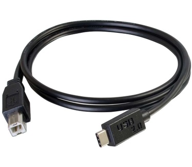 CablesToGo 6ft, USB 2.0 Type C, USB B