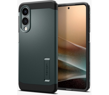 Spigen Galaxy S25 Edge Case Tough Armor AI (MagFit) Groen