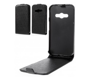 qMust Samsung Galaxy Xcover 3 Flip Case - zwart
