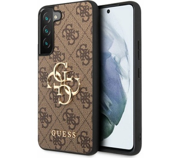Guess 4G Metal Logo BackCase - Samsung Galaxy S22 (S901) - Bruin Bruin