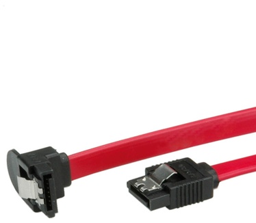 Roline Int. SATA 6.0 Gbit/s HDD kabel met klick sluiting, haaks 0.5m