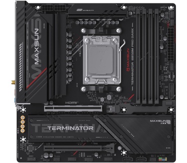 Maxsun MS-Terminator B850M PRO DARK WIFI socket AM5 moederbord