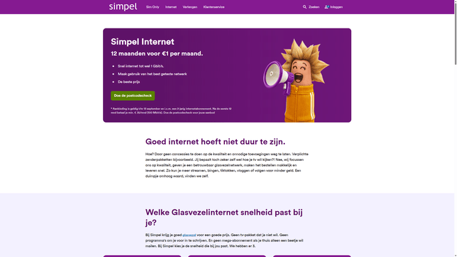 Simpel biedt nu ook vastinternetabonnementen aan.