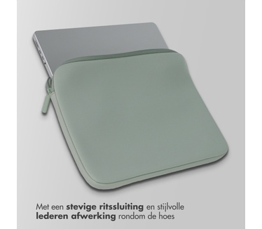Accezz Laptop hoes 13-14 inch - Laptopsleeve - Groen