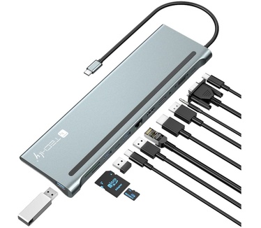 Techly IUSB31C-DOCK12DPHD