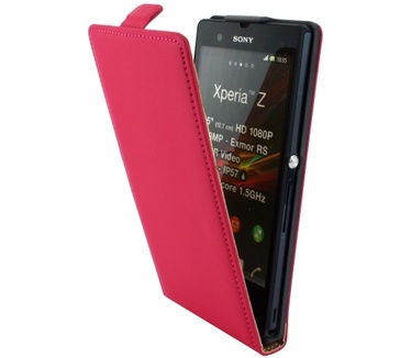 Mobiparts Mobiparts Premium Flip Case Sony Xperia Z Pink