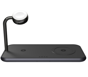 Otterbox Zens Dual+Watch Aluminium Draadloze Oplader, Zwart