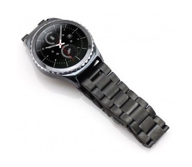 qMust Metalen armband voor Samsung Gear S2 Classic - Black