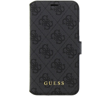 Guess 4G Uptown BookCase - Apple iPhone X (5.8") - Grijs Grijs