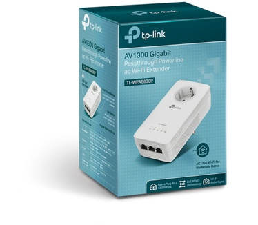 TP-Link AV1300 3-poorts Gigabit Passthrough Powerline