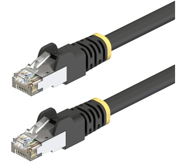 Startech.com 3m Cat6A Outdoor Netwerkkabel, Zwart, Snagless RJ45, S/FTP, 23AWG Pure Koperdraad, Shielded Outdoor Patchkabel