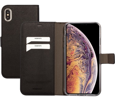 Mobiparts Saffiano Wallet Case Apple iPhone XS Max Black