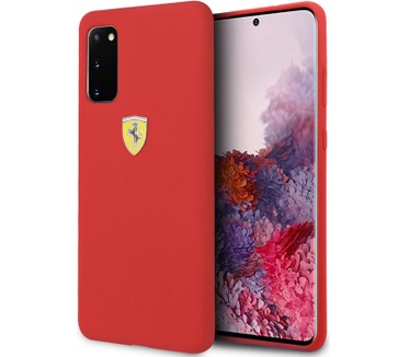 Ferrari SF Silicone Case voor Samsung Galaxy S20 - Rood  Rood