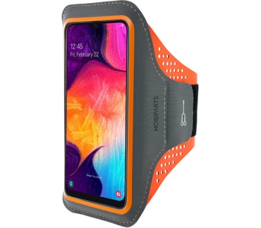 Mobiparts Comfort Fit Sport Armband Samsung Galaxy A50 (2019) Neon Orange