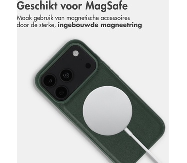 Accezz Edge Backcover met MagSafe voor de Apple iPhone 18 Pro / 17 Pro - Groen