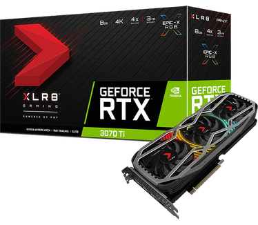 PNY XLR8 GeForce RTX 3070 Ti 8GB XLR8 Gaming Revel