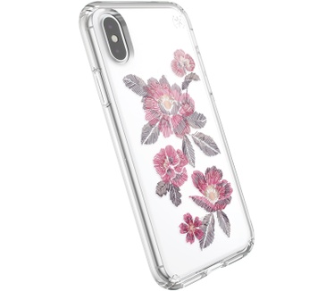 Speck Presidio Clear + Print Apple iPhone X/XS Embroideredfloral Fuchsia/Clear